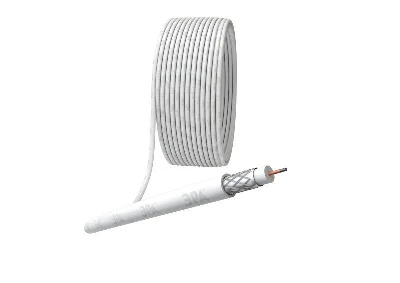 Кабель коаксиальный RG-6U 75 Ом CCS/(оплетка Al 48%) PVC бел. (уп.50м) Simple Эра Б0044600