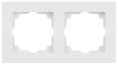 Рамка 2-м СП Accent 6-502-01М бел. матов. Intro Б0063751