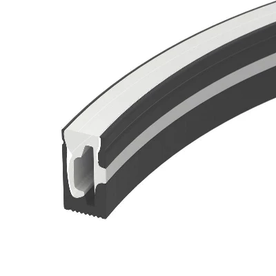 Профиль силиконовый WPH-FLEX-0612-SIDE-S8-5m BLACK силикон (уп.5м) Arlight 045782