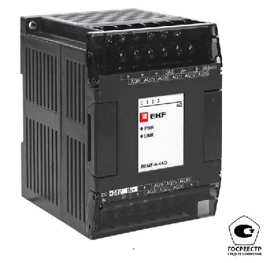 Модуль аналогового вывода REMF 4 PRO-Logic (с поверкой) EKF REMF-A-4AO-V