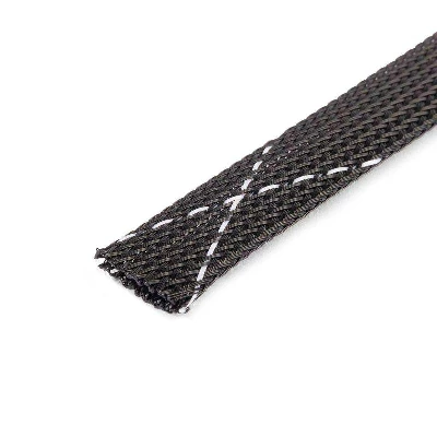 Оплетка кабельная из полиэстера XP-38 черн./бел. (уп.50м) Fortisflex 102342