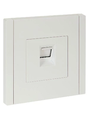 Розетка компьютерная RJ45 кат.5E FORTE&PIANO FP232 бел. IEK FP-K10-1-K01