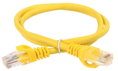 Патч-корд кат.5E UTP 1м желт. ITK PC05-C5EU-1M
