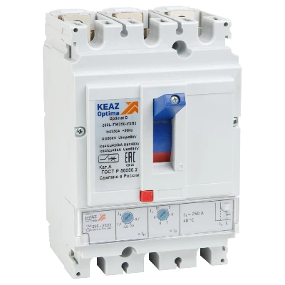 Выключатель автоматический OptiMat D250F-TM160-ОМ4-РЕГ КЭАЗ 327430