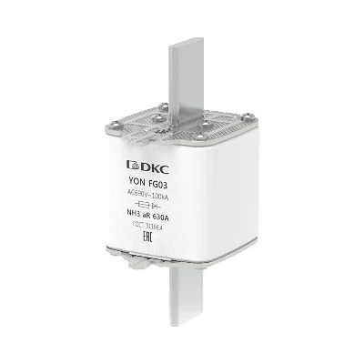 Предохранитель YON ножевого типа FG3 630А 690В хар-ка aR DKC 1FG03-0630-690V-AR