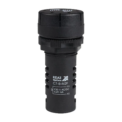 Зуммер с непрерывным сигналом OptiSignal Compact D22 С7-B-M2C черн. 230В AC/DC КЭАЗ 362182