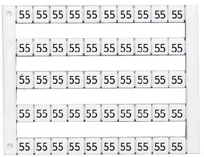 Маркировка горизонтальная DY5 (1) 1 пластина - 50шт (уп.500шт) Klemsan 505001