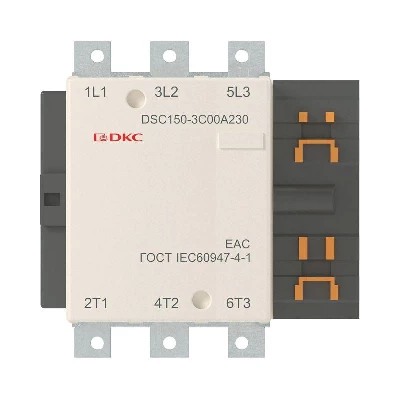 Контактор магнитный DSC150-3C00A230 150А 75кВт (AC3) 220В AC YON DSC150-3C00A230