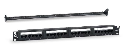 Патч-панель 19дюйм 1U 24 порта PL-24-Cat.6-Dual Cabeus 7128c