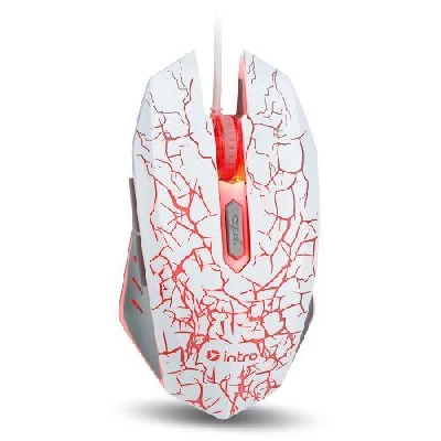 Мышь MG610 игровая проводная 1200-3600dpi бел. Intro Б0056136