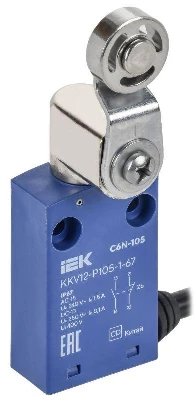 Выключатель концевой C6N-105 рычаг с мет. рол. IP67 IEK KKV12-P105-1-67