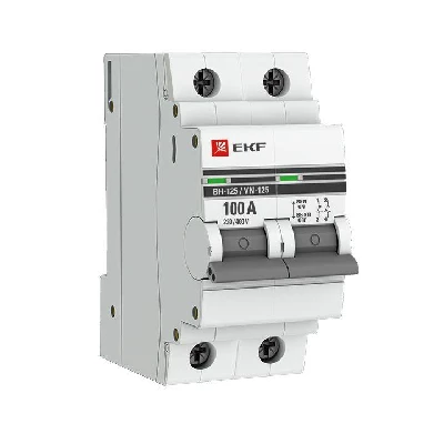 Выключатель нагрузки 2п 100А ВН-125 PROxima EKF SL125-2-100-pro
