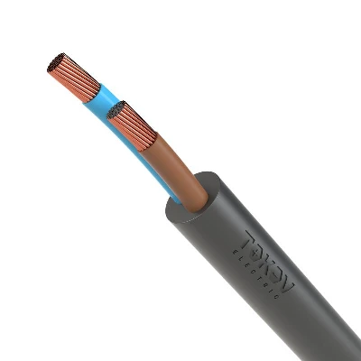 Провод TOKOV ELECTRIC ПВС 2х1.5 380В Ч (уп.100м) 1945515
