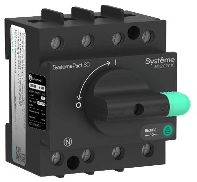Выключатель-разъединитель SystemePact SD80 4п 40А SE SSD00804MF0040
