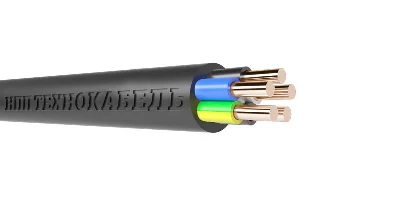 Кабель ВВГнг(А)-LSLTx 5х2.5 ОК (N PE) 0.66кВ (м) Технокабель 00-00148415
