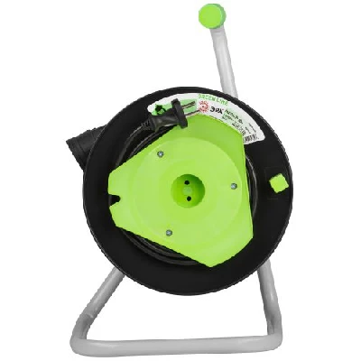 Удлинитель на пластик. катушке 1х30м без заземл. 6А IP44 GREEN LINE GAZ-2x0.75-30m ПВС 2х0.75 Эра Б0065111