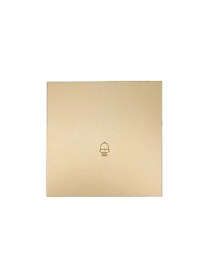 Кнопка звонка СП ZIMA IP20 безвинт. зажим зол. LEZARD 704-3688-103QC