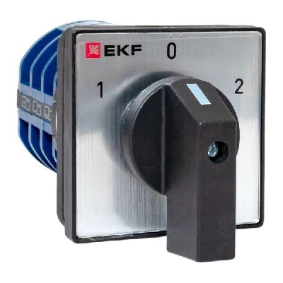 Переключатель кулачковый ПК-1-43 3п 32А "1-0-2" IP65 EKF pk-1-43-32-65