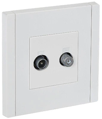 Розетка 2-м TV+SAT FORTE&PIANO FP238 бел. IEK FP-AF20-O-K01