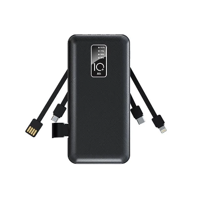 Устройство зарядное портативное Power Bank (аккумуляторная батарея) 10000мА.ч черн. Rexant 30-2038