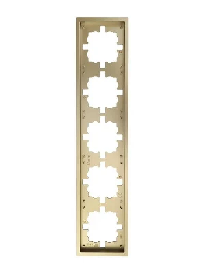 Рамка 5-м ZIMA горизонт. зол. LEZARD 704-3600-150