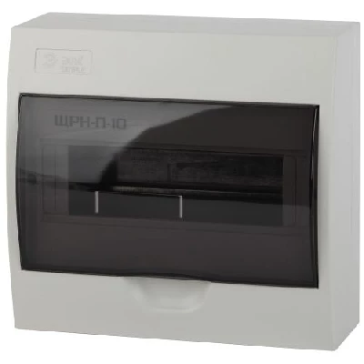 Бокс навесной ЩРН-П-10 10мод. IP41 пластик SIMPLE NO-box_simple-plastic_10_surface BOXS10 Эра Б0041524