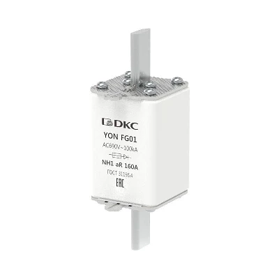 Предохранитель YON ножевого типа FG1 160А 690В хар-ка aR DKC 1FG01-0160-690V-AR