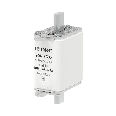 Предохранитель YON ножевого типа FG00 125А 690В хар-ка aR DKC 1FG00-0125-690V-AR