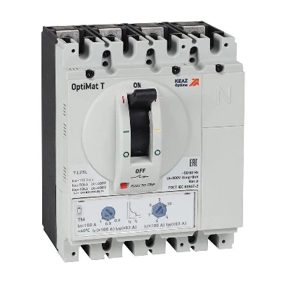Выключатель автоматический OptiMat T125L TM 20A 4P КЭАЗ 355743
