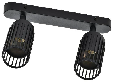 Светильник 4208 2хGU10 настенно-потолочный черн. IEK LT-USB0-4208-GU10-2-K02