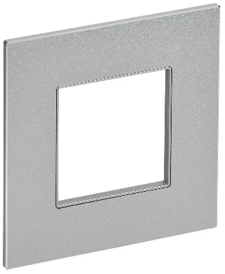 Рамка 1-м SKANDY SK-F31S металл серебр. IEK SK-M12-M-K23