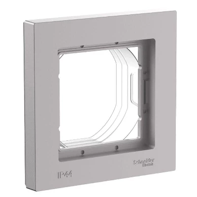 Рамка 1-м AtlasDesign Aqua IP44 алюм. SE ATN440301