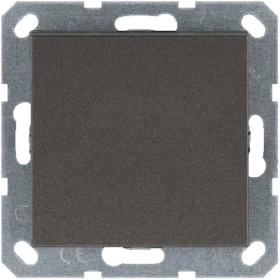 Кнопка звонка 1-кл. 10А IP20 механизм мокко Jasmart G3010Z