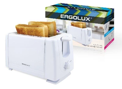 Тостер электрический ELX-ET01-C01 NEW 220-240В 700Вт бел. Ergolux 14721
