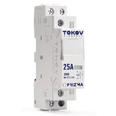 Контактор модульный 18мм 25А 230В АС 2НО PRIZMA TOKOV ELECTRIC TKE-PZ-MC-1-25-230-20