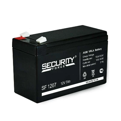 Аккумулятор ОПС 12В 7А.ч SF 1207 Security Force 4614030010005