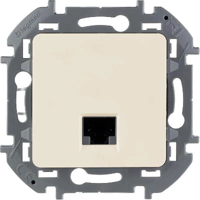 Розетка компьютерная Inspiria RJ45 кат.6 UTP механизм сл. кость Leg 673831