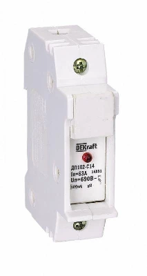 Держатель предохранительного типа C10 ДП102-С10-1Р DEKraft 21383DEK