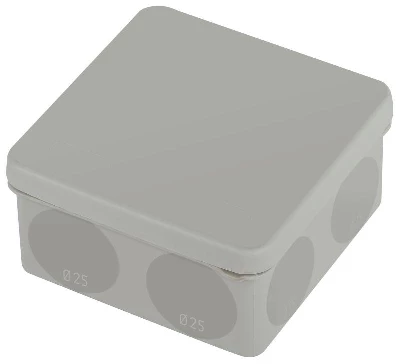 Коробка распаячная двухкомпонентная 100х100х50 HF стойкая к УФ KOR-100-100-50-9g-2MP сер. ЭРА Б0060291