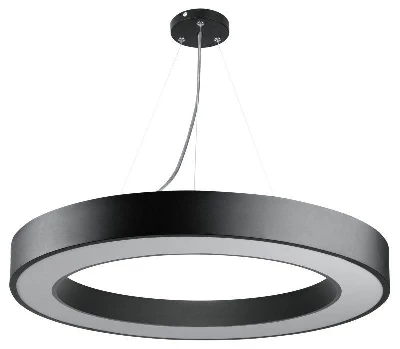 Светильник светодиодный Geometria Ring SPO-133-B-40K-045 45Вт 4000К 3200лм IP40 600х80мм подвесной драйвер внутри черн. Эра Б0058903