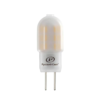 Лампа светодиодная RS LED Capsule G4 2W 220-240V 2Вт капсульная матовая 2700К тепл. бел. G4 200лм 220-240В Ra90 Русский Свет 15010845083