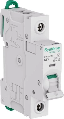 Выключатель автоматический 1п C 63А 6кА Systeme9 230В SE S9F22163