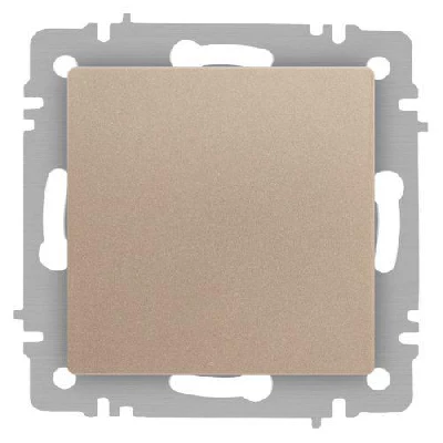 Кнопка Accent 6-109-04 10А-250В IP20 СУ шампань Intro Б0063610