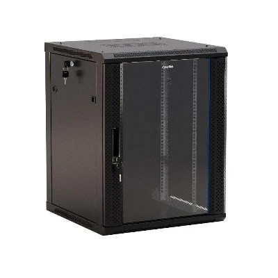 Шкаф настенный TWB-0645-GP-RAL9004 Hyperline 395300