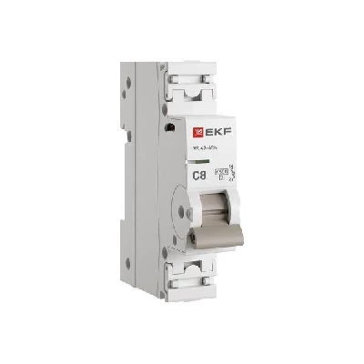 Выключатель автоматический 1п C 8А 4.5кА ВА 47-63N PROxima EKF M634108C