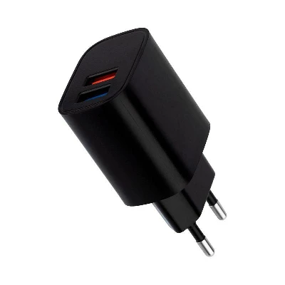 Устройство зарядное сетевое 2хUSB 5В 2.4А черн. Rexant 16-0283