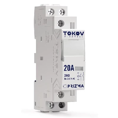 Контактор модульный 18мм 25А 230В АС 1НО 1НЗ PRIZMA TOKOV ELECTRIC TKE-PZ-MC-1-25-230-11