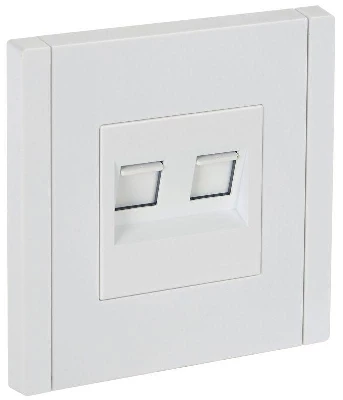 Розетка компьютерная 2-м RJ45 кат.6 FORTE&PIANO FP234 бел. IEK FP-K20-2-K01