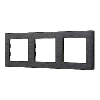 Рамка алюминиевая FRM-PRESTO-ALS-3-BK Arlight 043857