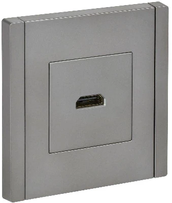 Розетка HDMI FORTE&PIANO FP540 сталь IEK FP-H10-K46